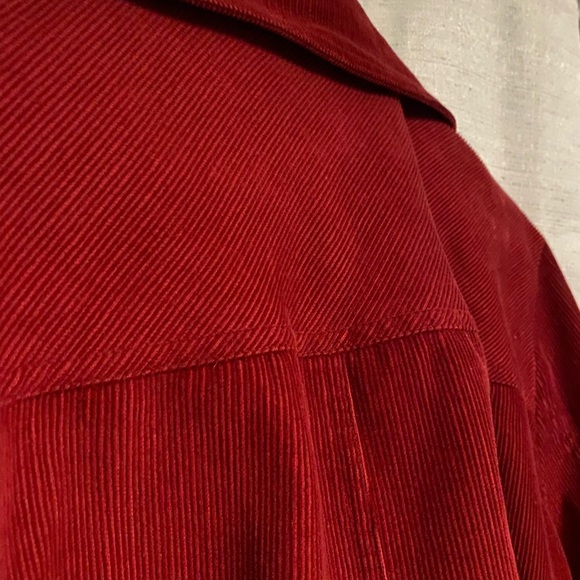 725 Red Corduroy Jacket - Picture 6 of 7